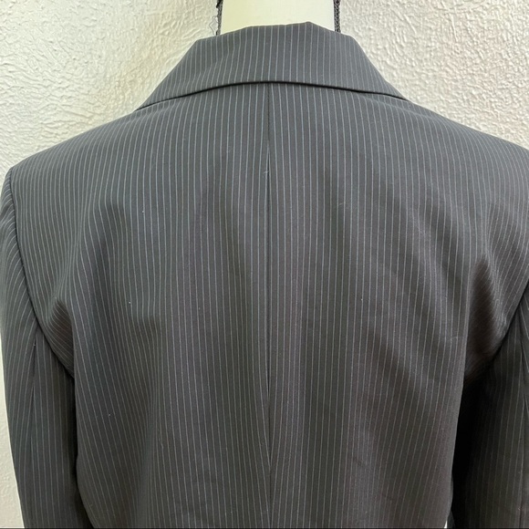Ann Taylor blue pin stripe wool blazer - Picture 9 of 11